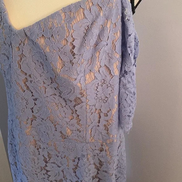 City Chic NWT powder blue off the shoulder size XXL /24 dress - Picture 5 of 10